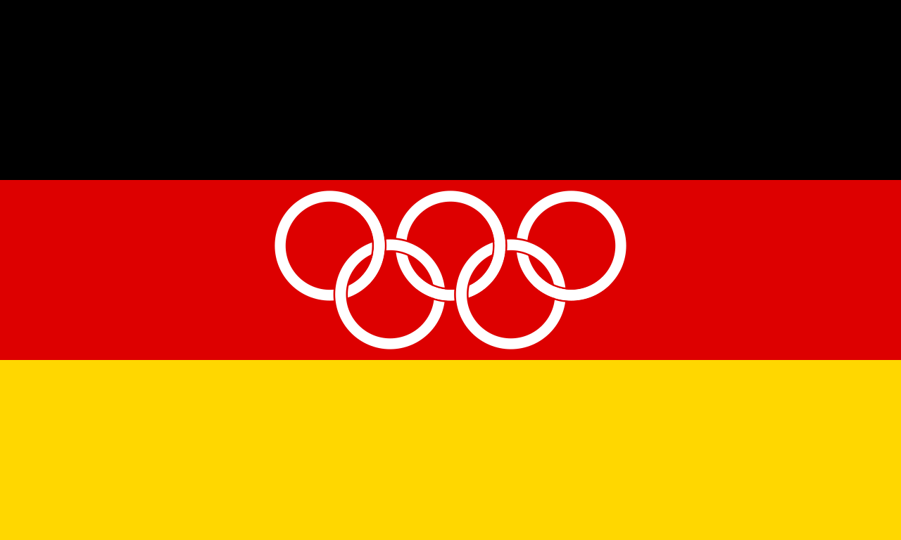东德国旗与西德国旗图片