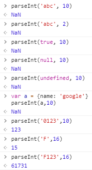 parseInt()