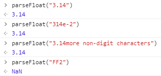 parseFloat()