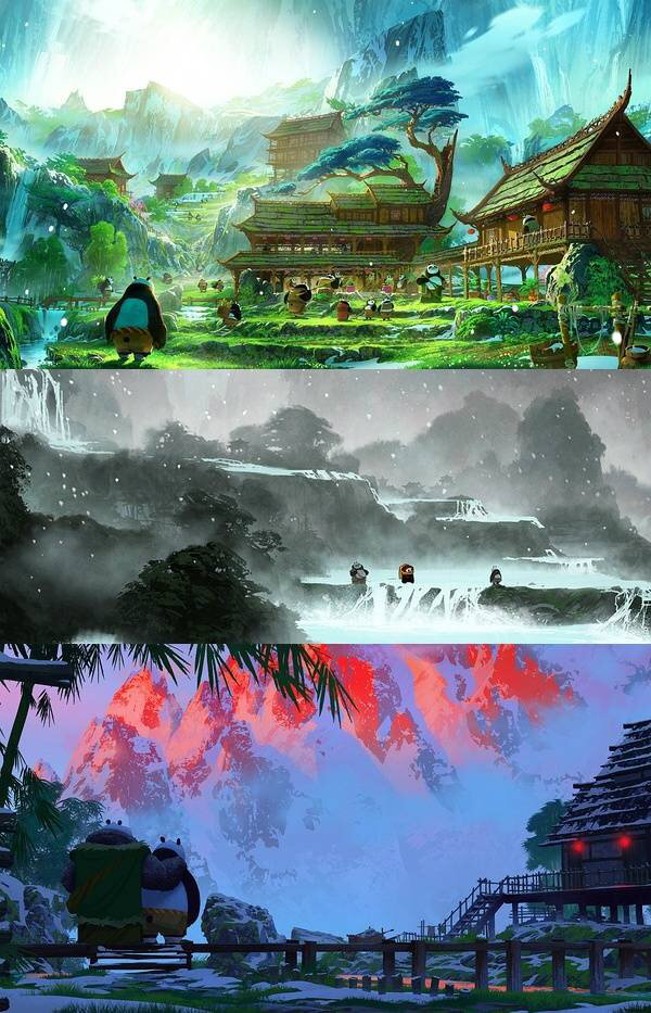 这不中国风山水情?