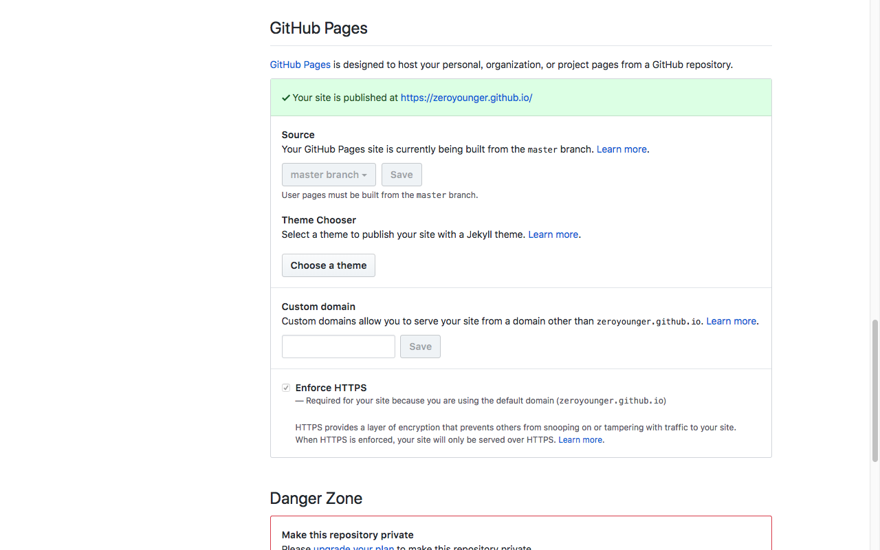 Github pages