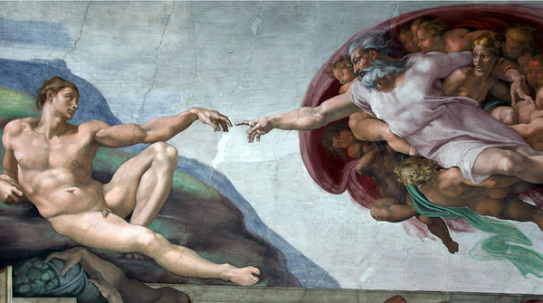 My favorite mural Creazione di Adamo by Michelangelo