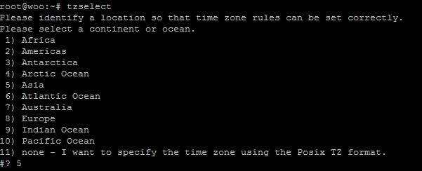 这里选择5）Asia