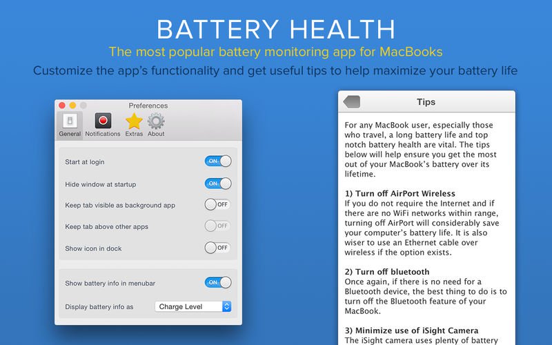 Battery Health 3 v1.0.18 破解版 Mac MacBook 电池健康状况体检工具
