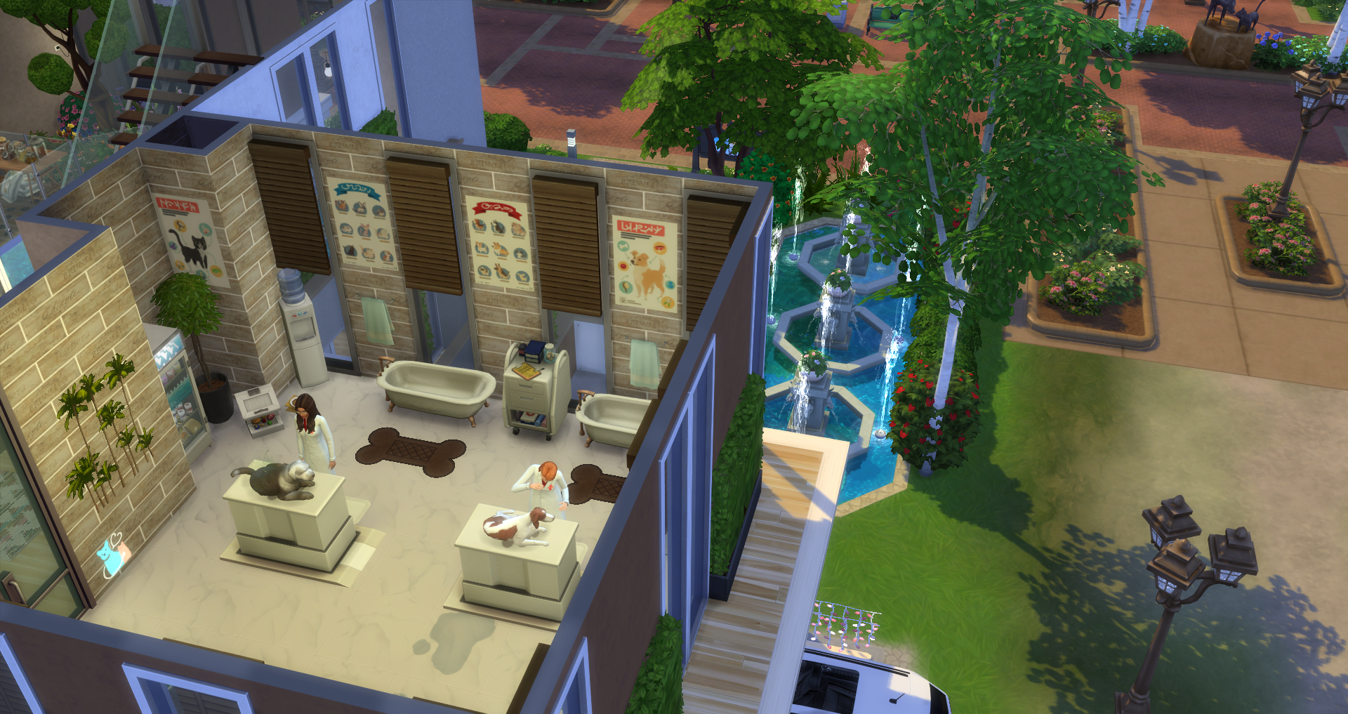 豪华宠物医院(仿建) - 模拟人生4 综合区 - 三宫六院 - 模拟人生|模拟