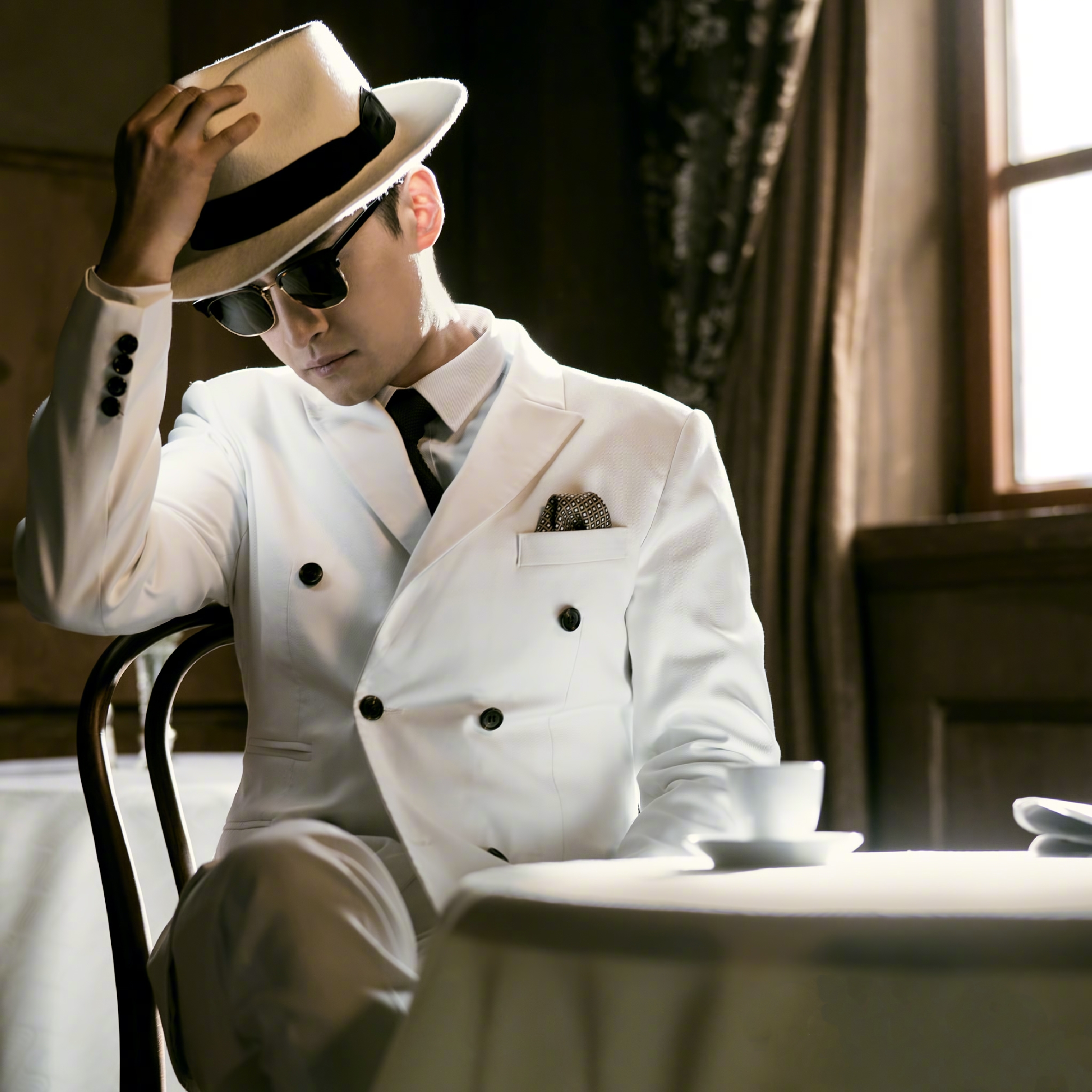 主题:一副墨镜能为明星增加不少星味,愿意分享男星酷帅炫的墨镜照的