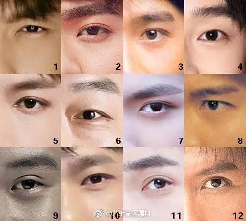 主题:营销号发的男星眼睛集合,发现有些粉丝根本不知道自己蒸煮长啥样
