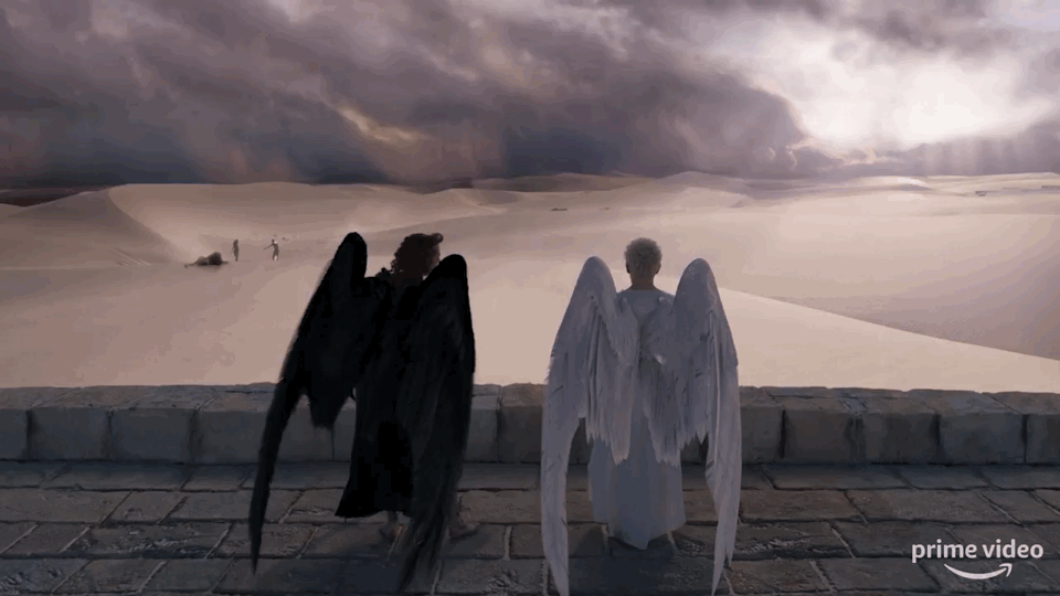 主题:有人来聊聊新出的《好兆头》剧预告吗?