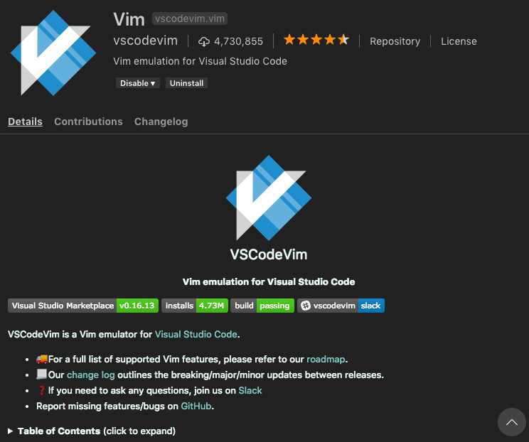 VIM Extension