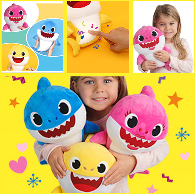 baby shark plush singing toy english