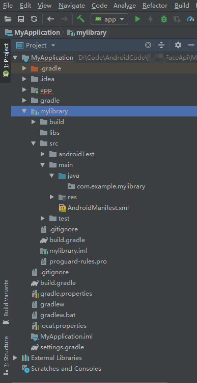 创建的 Android Library 项目