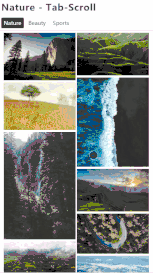 顶部随手势方向状态