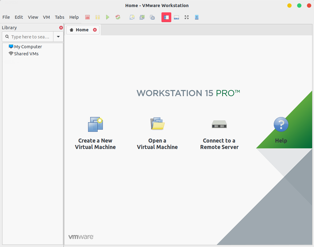 Ubuntu 18.04.2LTS上的VMware Workstation 15 PRO