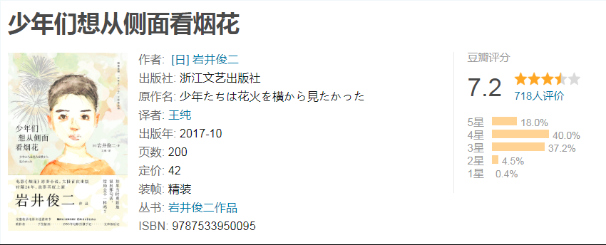 少年们想从侧面看烟花