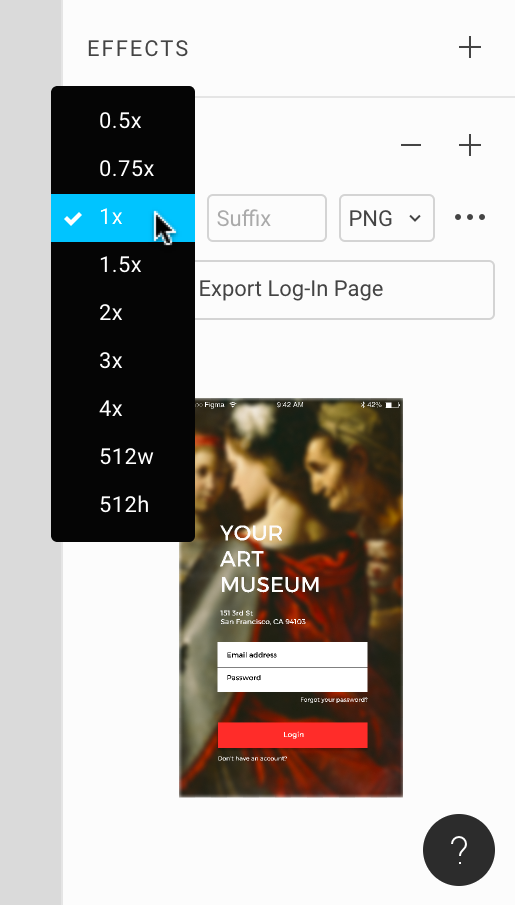导出设置 Figmachina