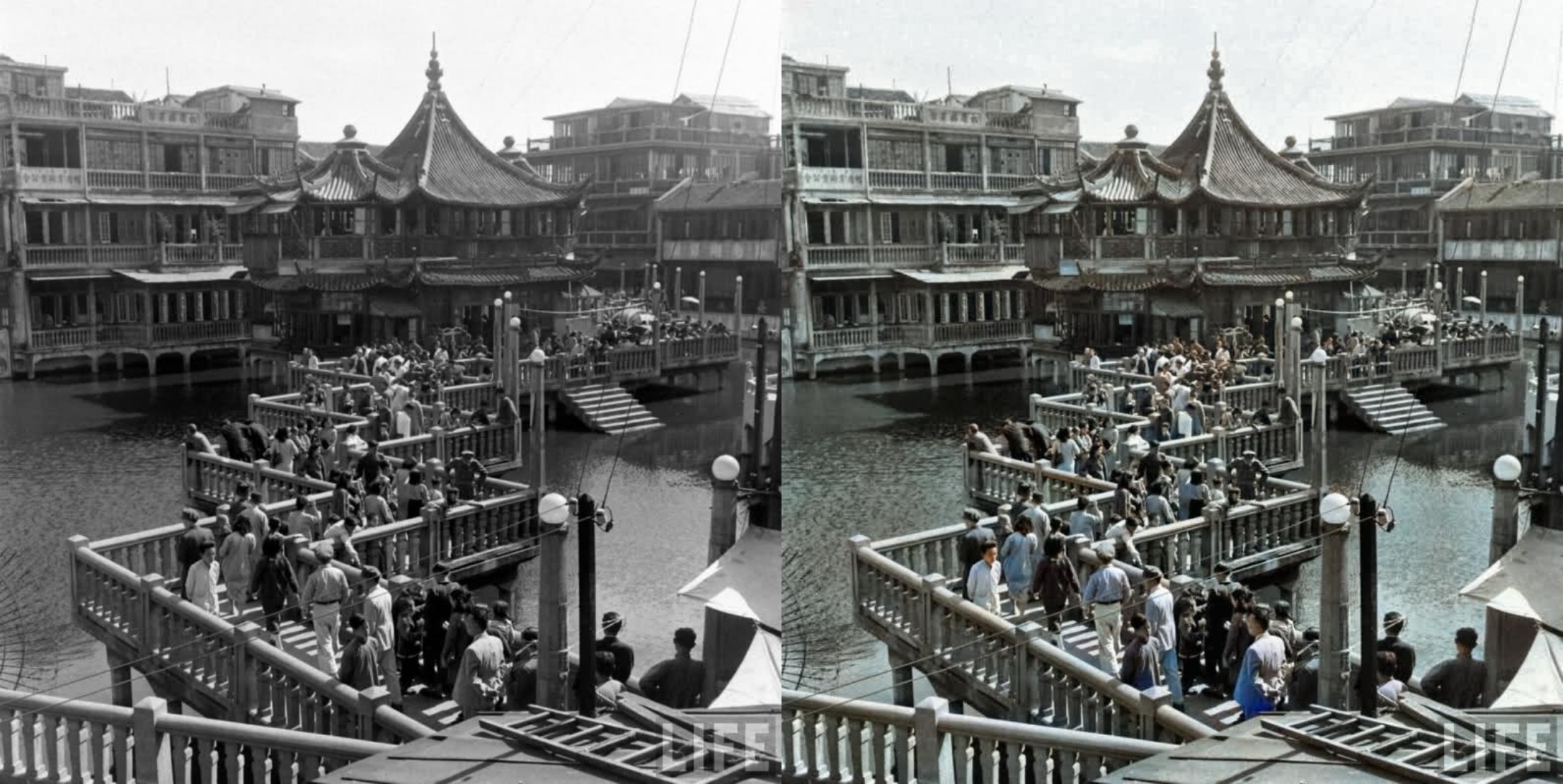 城隍庙 colorized-image-comparison