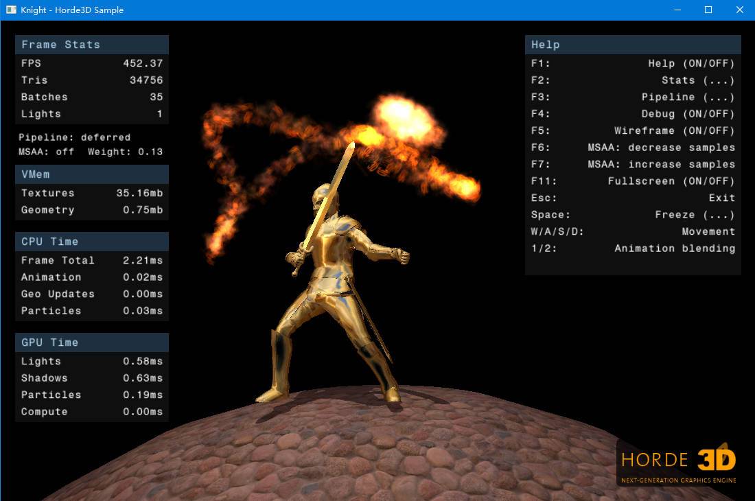 易语言Horde3D游戏引擎图形渲染引擎示例代码