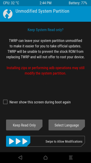 Keep System Read only?