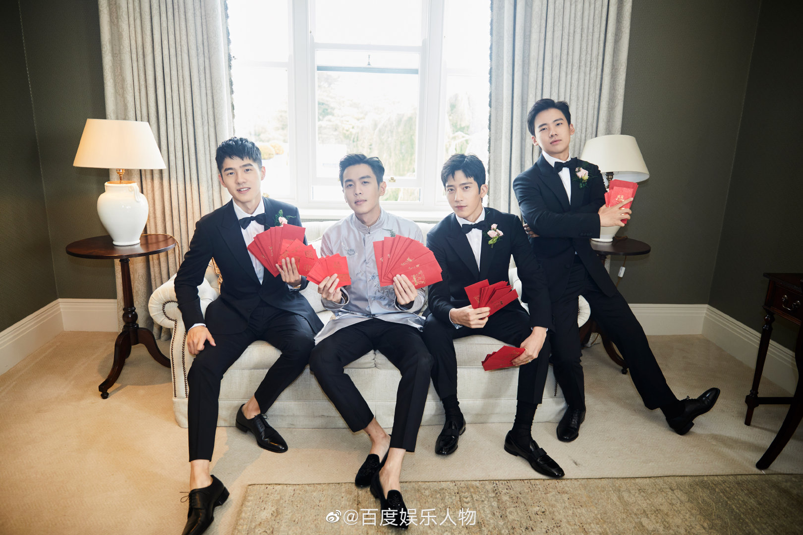 主题:张若昀唐艺昕婚礼的伴郎高清图来了