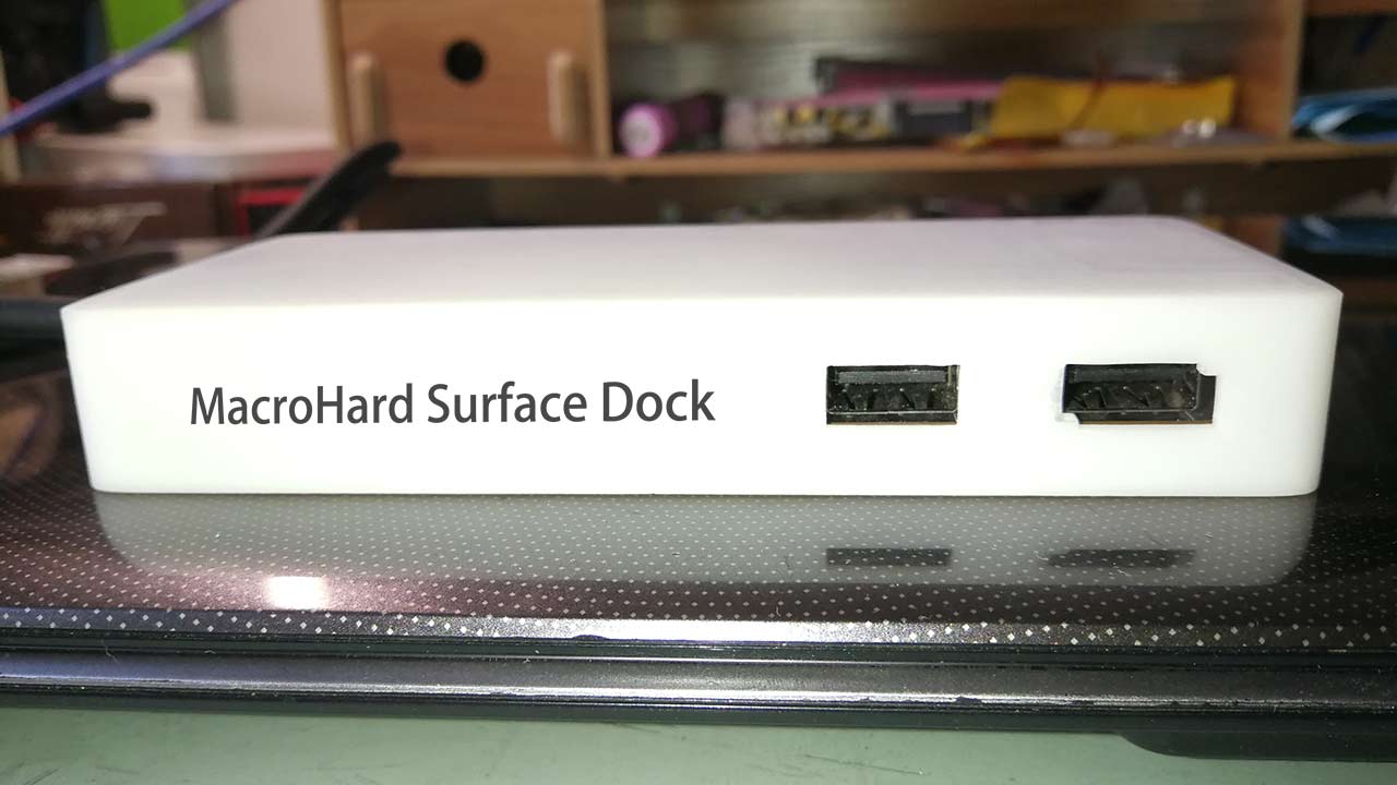 Surface Dock DIY, 小改又轻又薄的桌面拓展坞| 阵雨之塘