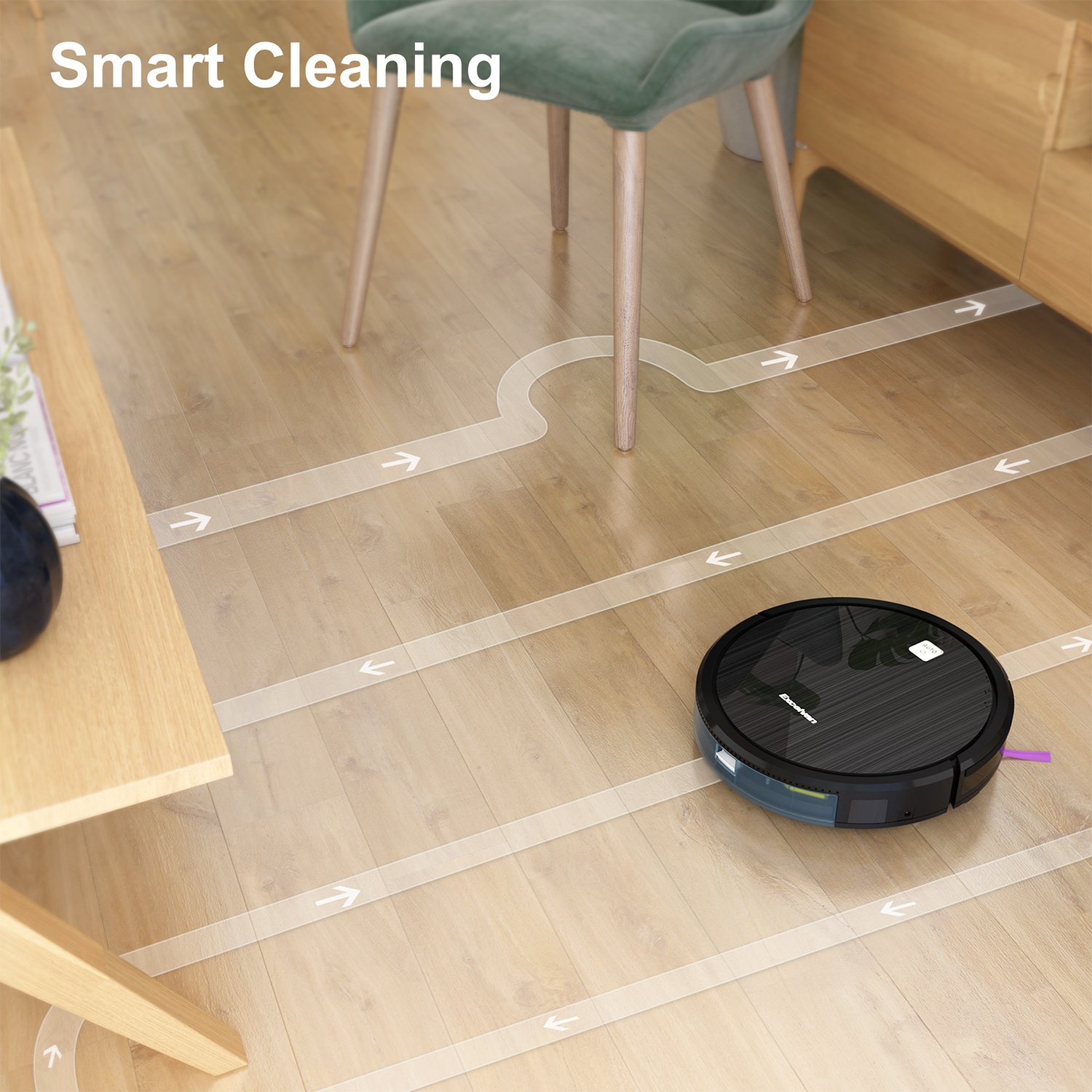 Smart Robot Aspirateur Excelvan D35 1600 Pa Aspirateur