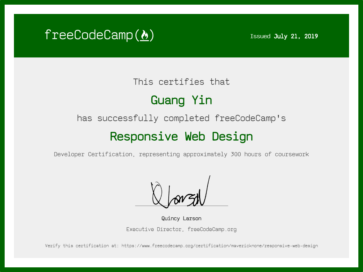 freeCodeCamp Certification [01]