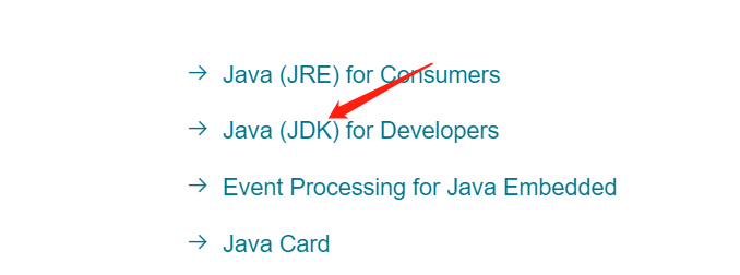 点击Java(JDK)for Developers