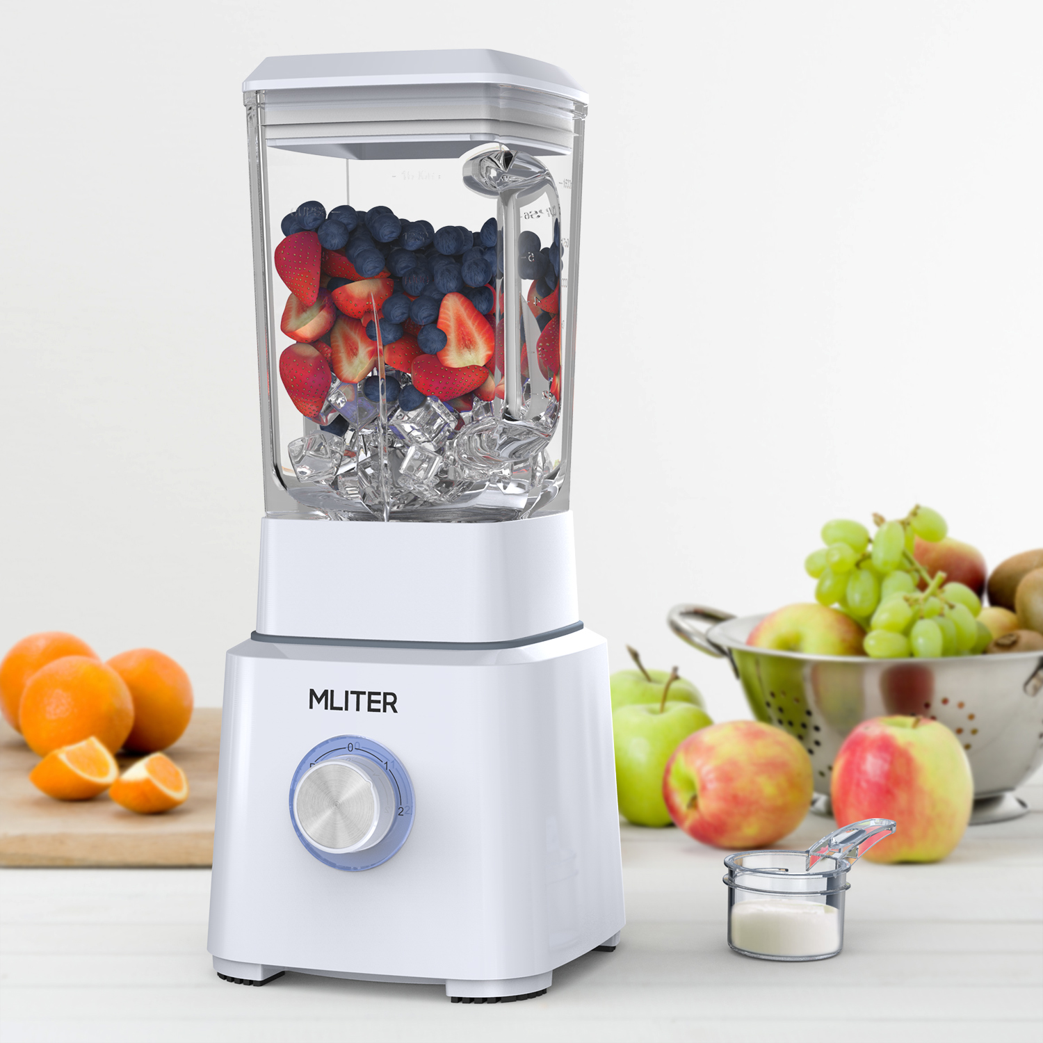 Blender Mliter multifonction BPA Verre Jug Blender, 2 vitesse 800W 1