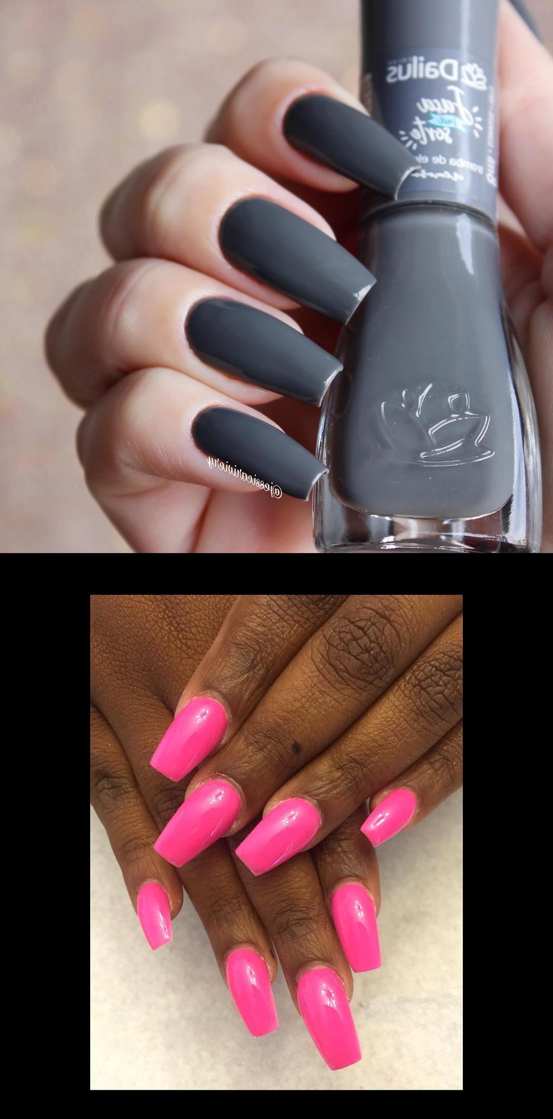 walmart nail salon,halloween nails,Cor Tromba de Elefante da colenova FaSua Sorte da dailuscolor Hot Pink Colored Acrylic Coffin Nails 