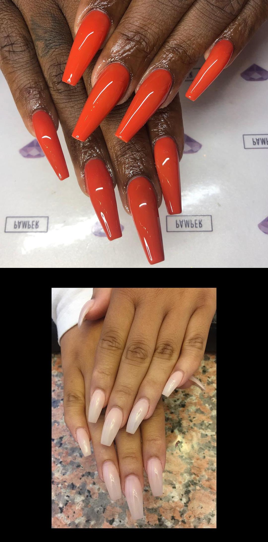 nail fever,neon yellow nails,Sculpted Narrow Coffin Nails. . . . your next Full Set, Fill, or Pedi service at pampernailgallery.com Now open in Fremont, California!. Click nowselect a service, and tap my name to book an appointment with me. DM me  if you have any questions . . Tags: , getpamper , pampernailgallery , nails , oaklandnails , sanjosenails , sfnails , bayareanails , bayareanailtech , sculptednails , nailforms , acrylicnails , clearnails , nails , nailsonpoint , nailporn , nailpro , longnails , coffinnails , narrowcoffin , skinnycoffinnails , orangenails Gel Sheer Pink Coffin Nails 