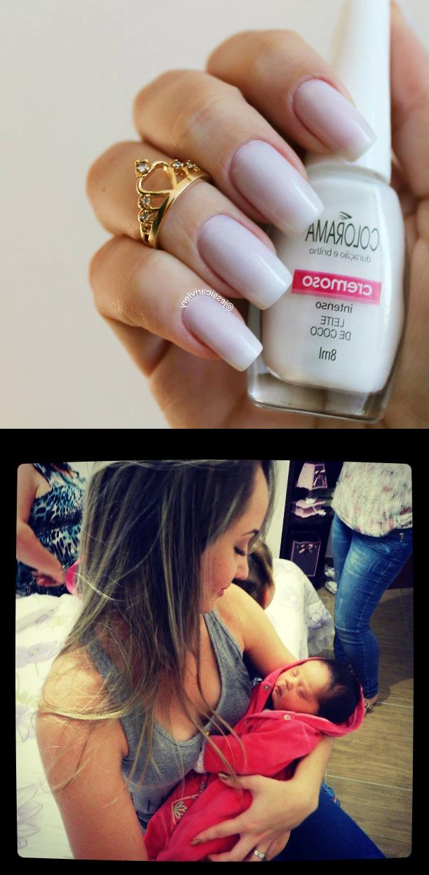 kids nail salon,ruby nails,Boa tarde! Branquinho lindo!Olha o frio estampado na mrsmeninas me perguntam porque os esmaltes branquinhos ficam rosadinhos na foto, tchegando a conclusque porque a minha mrosada mesmo rs por isso as fotos ficam assim Treinando! Rs , anal, amo 