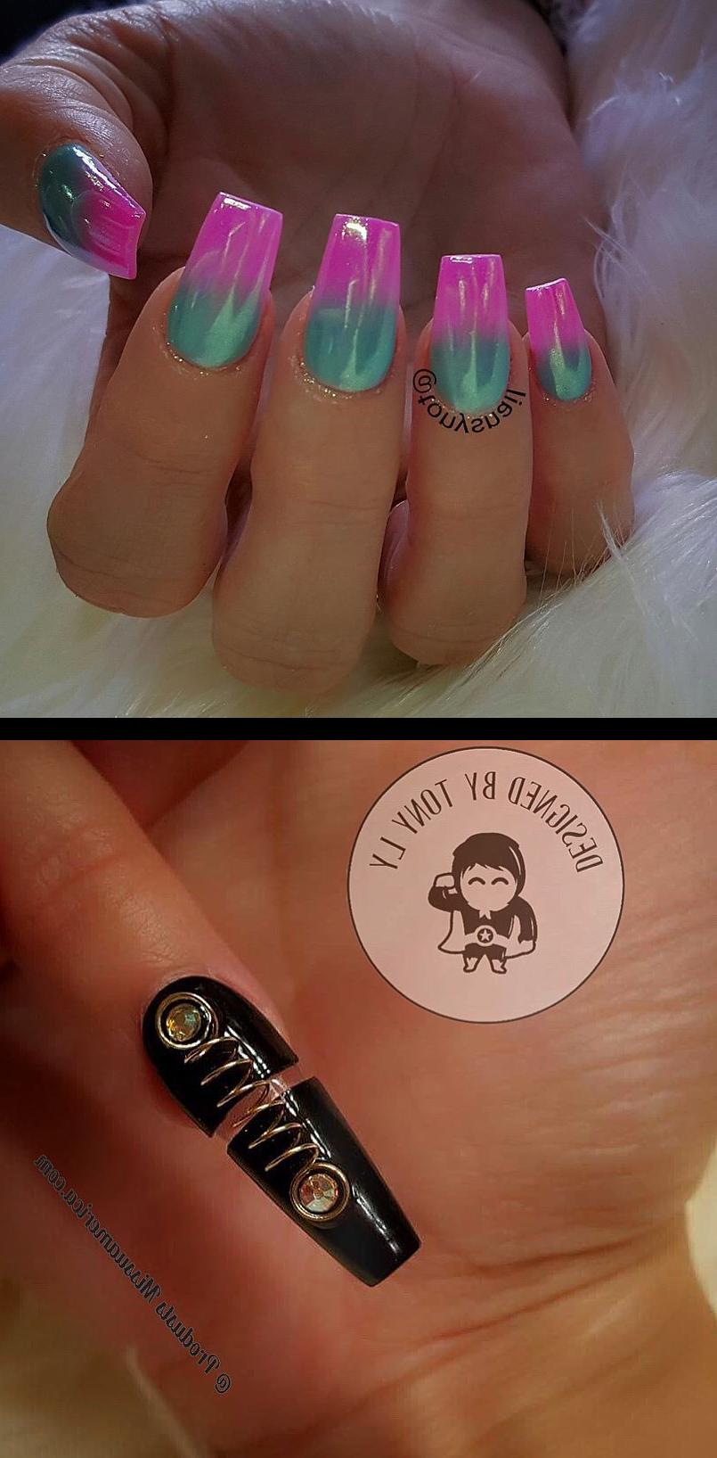 zen nails, friendly nails, Unicorn nails design ( Pearl dust ) products  missuamerica.com Fun nails design , cool , coolnails 