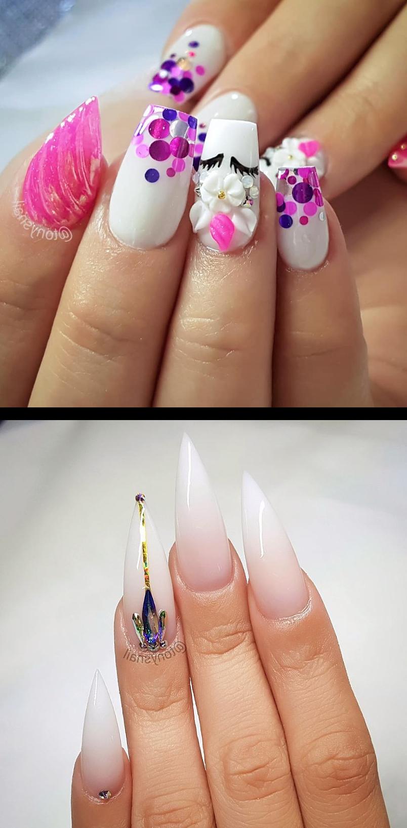 rainbow nails, family nails, Glow in the dark powder  Available at   Unicorn nail design  Acrylic color Number , 82  Available Now  