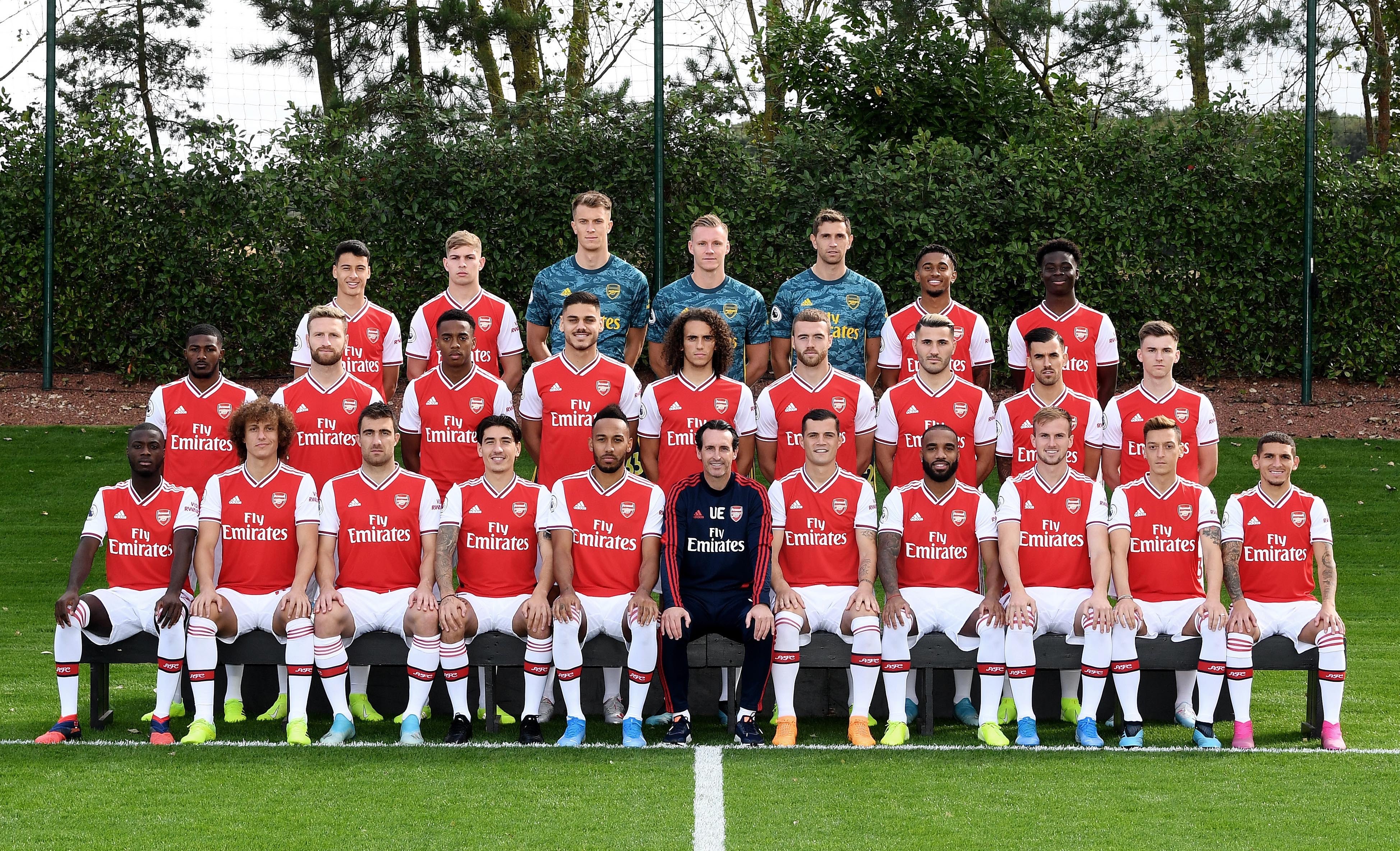 阿森纳2019/2020全家福(图)  拍摄花絮(视频)