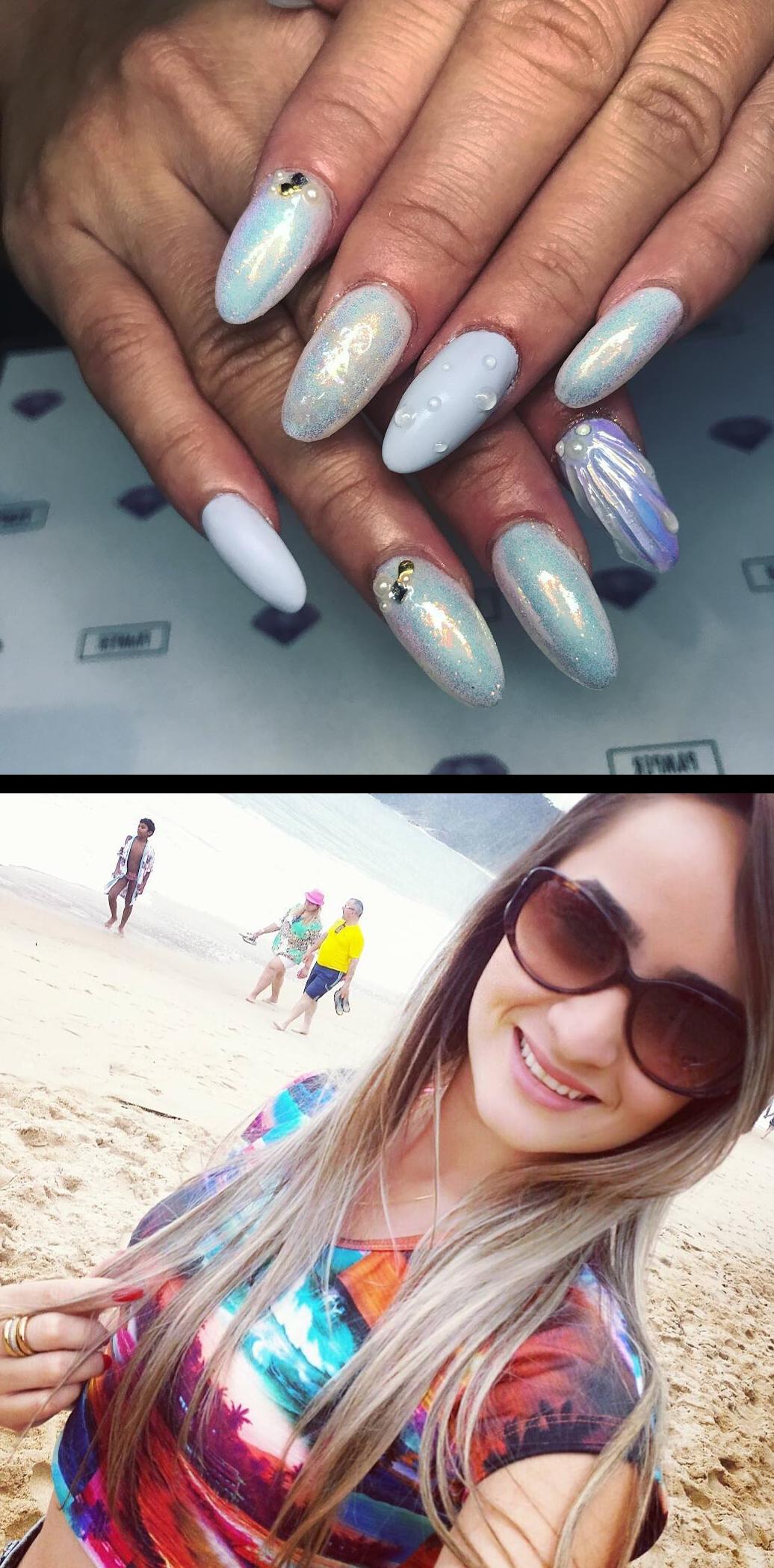white ombre nails,best nails,your next nail service pampernailgallery- - and Mermaids
