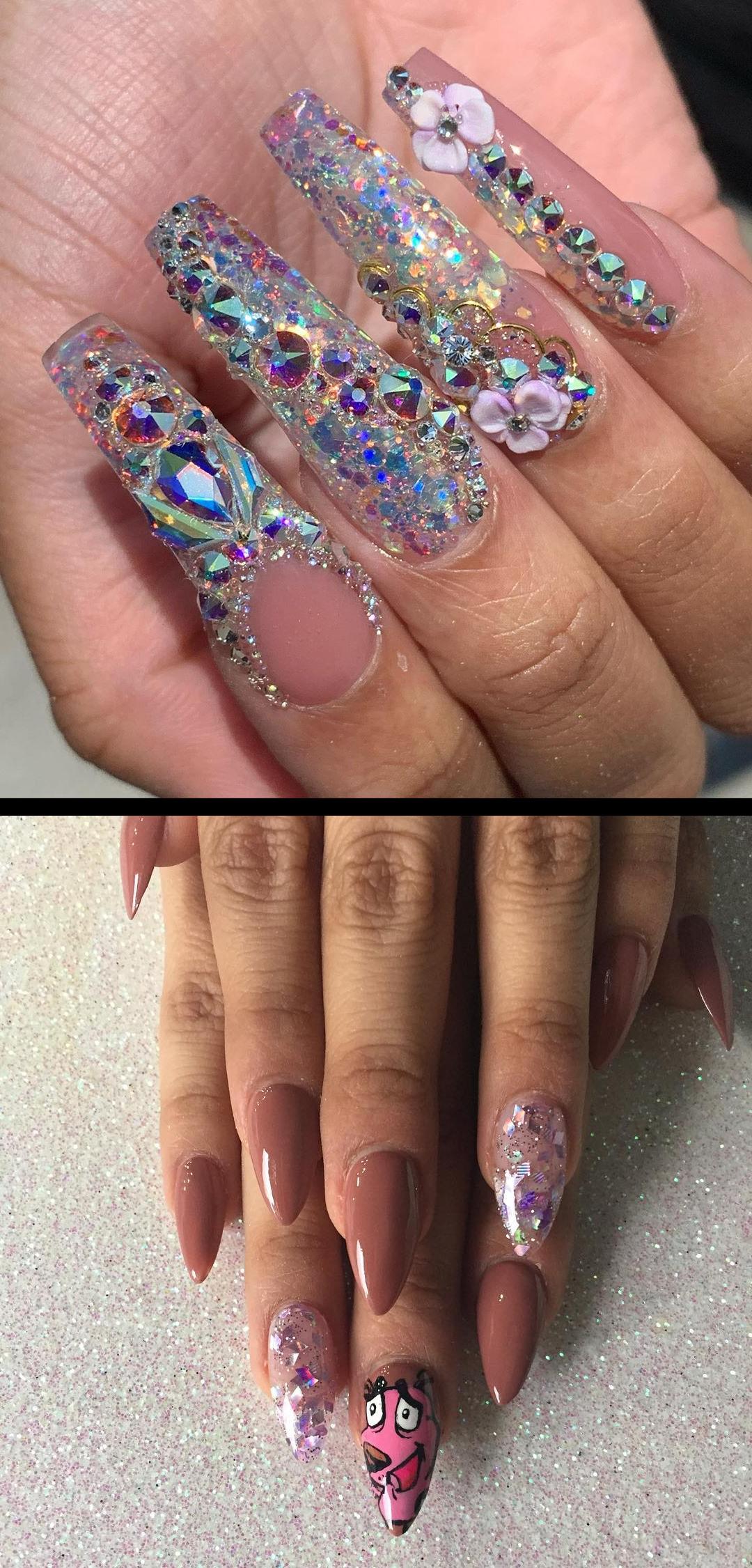 pearl nails,nails for kids,This set is my ENTIRE LIFE!!! Foundation by cosmmonae and crystal/design work by Lil ole me! What do you think?! theshaderoom iamcardib citygirls pixeefox balleralert blackgirlsdonails hudabeauty insiderbeauty youngnailsinc tammytaylornails dreamtimecreations thenaillife_ nailsmagazine thenailmagazine , nopolish , allacrylic , kreationsbykiki , nails , ncnails , raleighnails , durhamnails , glitter , glitternails , tumblr , nailsofinstagram , nailsoftheday , nailpro , fashion , nailart , nailtutorial , bgdn , blackgirlsdonails , blacknailtechs , naillife , nailsmagazine , tumblrfeature , dulcenailsprinkles showyourclawssss Today coraje el perro cobarde nails!!! Pintadas a mano citas disponibles whatsapp 5513365846 