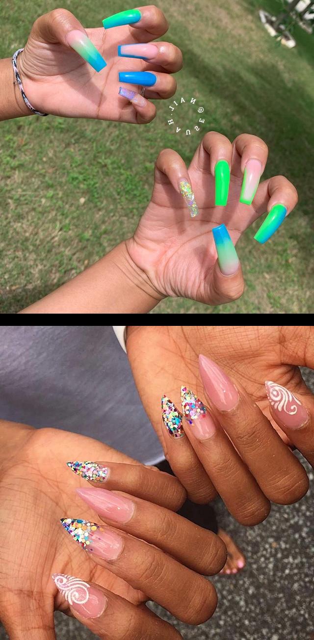 clear pink nails,beautiful nails,glitter and my custom pink acrylic nopolish , allacrylic , kreationsbykiki , nails , ncnails , raleighnails , durhamnails , glitter , glitternails , tumblr , nailsofinstagram , nailsoftheday , nailpro , fashion 