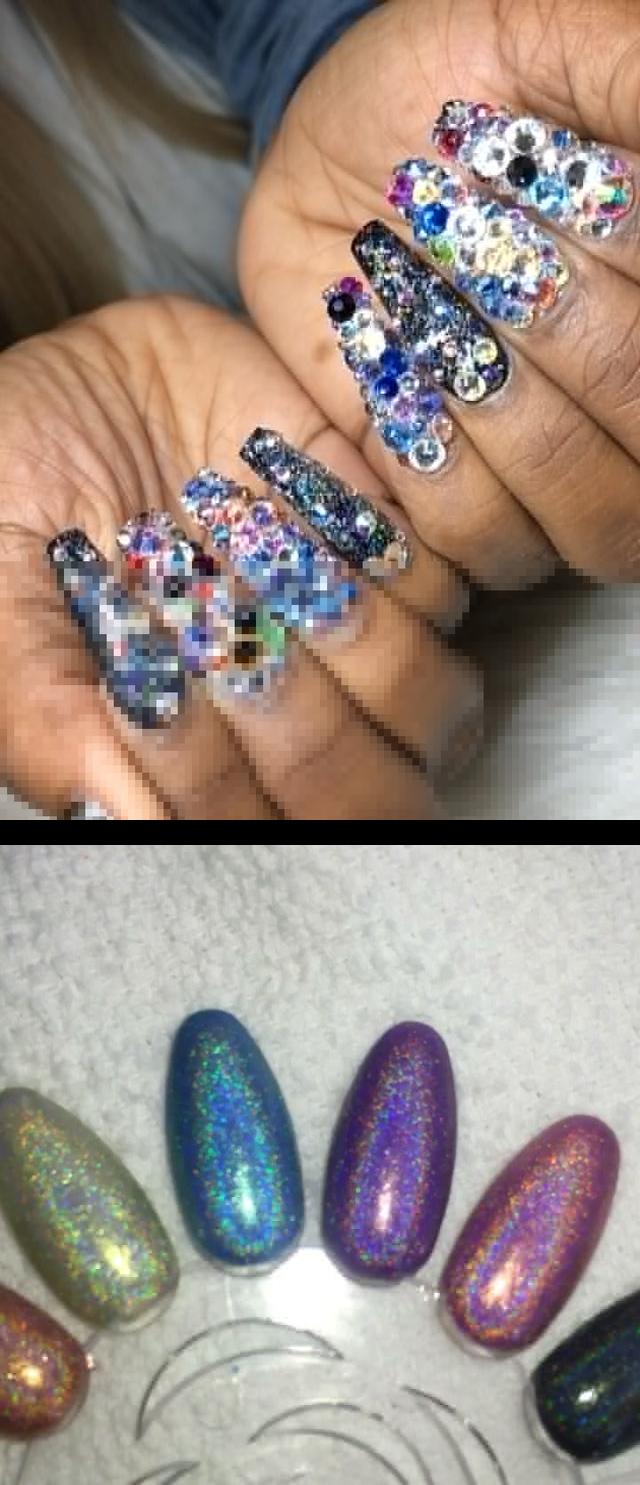 chrome nail polish,maroon nails,I have 6 holographic nail polishes now  Beyond (black) Miss Bliss (pink) Eternal Beauty (purple) Over the Moon (blue) Kismet (green) Cosmic Fate (orange) , holographic , holonails , nailpolishaddict  Twinkle twinkle , nopolish , allacrylic , kreationsbykiki , nails , ncnails , raleighnails , durhamnails , glitter , glitternails , tumblr , nailsofinstagram , nailsoftheday , nailpro , fashion , nailart , nailtutorial , bgdn , blackgirlsdonails , blacknailtechs , naillife , nailsmagazine , tumblrfeature 