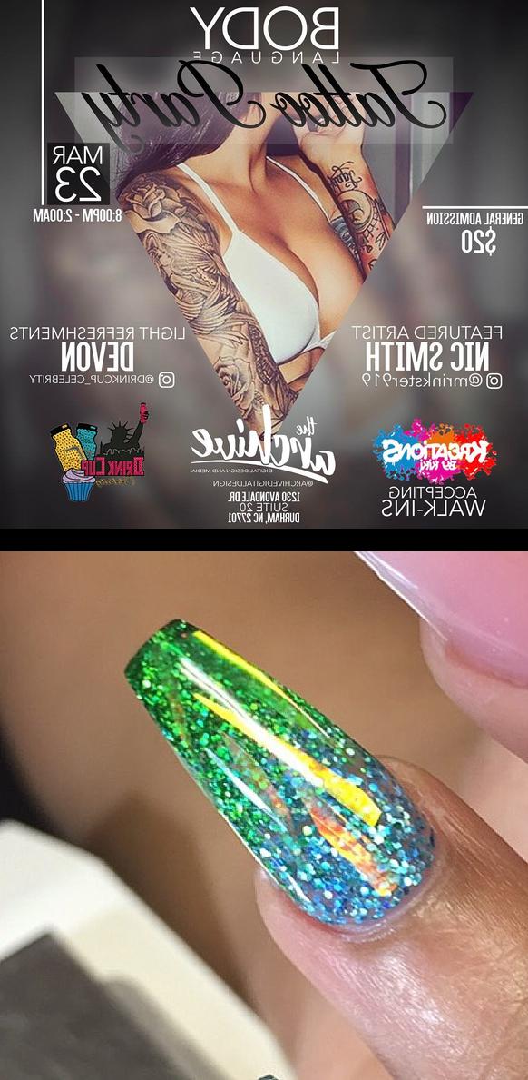 luv nails,beyond nails,The Archive, Kreations By Kiki and Drink Cup Celebrity bring to you BODY LANGUAGE Tattoo Party featuring artist mrinkster919 This Thursday March 23 //// Doors open at 8:00pm //// Light Refreshments provided by drinkcup_celebrity //// kreationsbykiki will be accepting walk-ins and music will be provided by blk_assassin //// Limited space available so reserve your slot today by texting (919) 650-4297 //// archivedigitaldesign , ArchiveDigital , KreationsByKiki , DrinkCupCelebrity , BullCity Details, kreationsbykiki , nopolish , ncnails , nails 