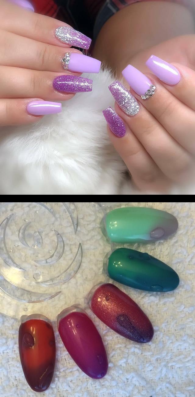 holographic nail polish,nail spa,Stunning Nailsnailsvibez  By gelicious_joann . . . . , hudabeauty , vegas_nay , nails, nailitdaily , naildesign , nailsofinstagram , nail , nailsoftheday  , nailstagram , nailfashion , nailsonfleek , nailfeature , nailpromote , nailblogger , nailitmag , nailjunkie , nailfie , pinknails , u, nailsupplies , nailpolish , nicenails , gelnail , nailglitter , nailgel , nailsdid  , nailartist , naildid , manicure , prettynails  Mood polishes have arrived! (The bumps are drops of water) From top to bottom:  Island Wonder, Lost Lagoon, Wicked Love, Midnight Pearl, Dark Rose *they are changing from warm to cold*  