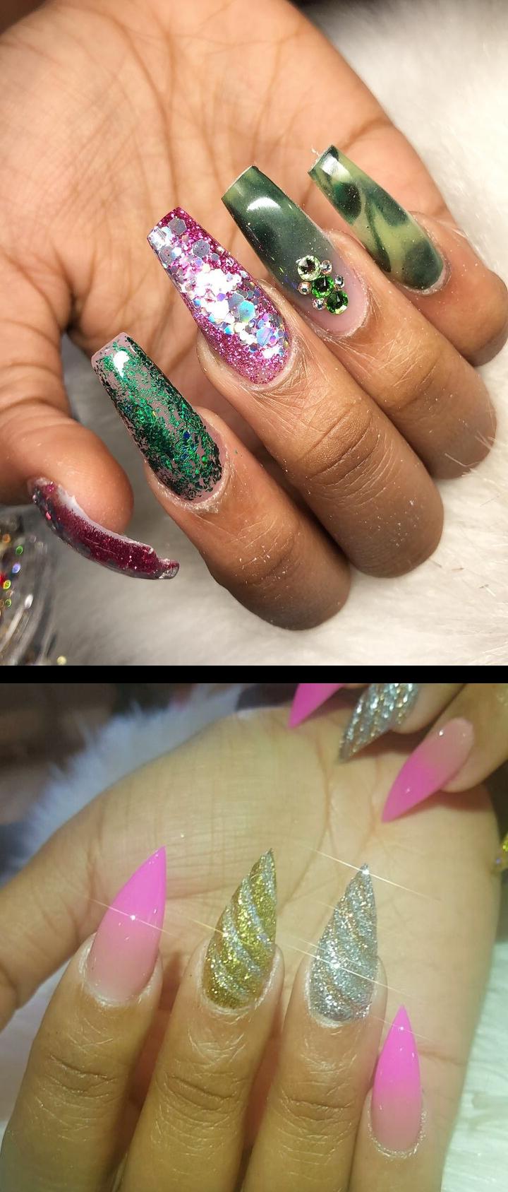 luv nails,valentines day nails,Custom nails design , allpowder design by tonysnail products  missuamerica.com  My last live did you watch it ?? Glitter explained in video from dulcenailsprinkles  Use my code for 15% off your next order over $25!! , nopolish , allacrylic , kreationsbykiki , nails , ncnails , raleighnails , durhamnails , glitter , glitternails , tumblr , nailsofinstagram , nailsoftheday , nailpro , fashion , nailart , nailtutorial , bgdn , blackgirlsdonails , blacknailtechs , naillife , nailsmagazine , tumblrfeature 