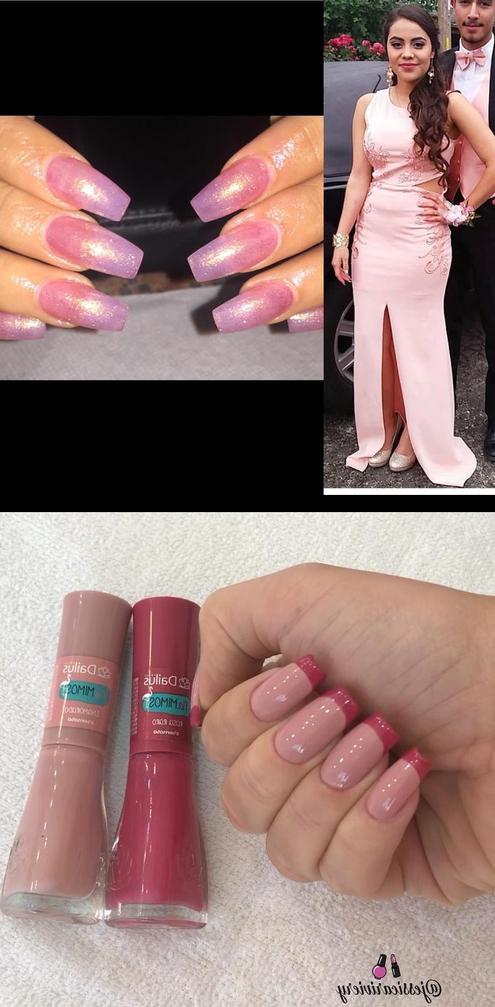 zanaquick,zen nails,Genteee ameiiii essa combinado esmalte , Enamorado com o , RosaRaro da coleFlamimos dailus Ficou muito fofo  (One Coat of Polish Gel Rose Gold Coffin Prom Nails , prom2k16 , coffinnails , promnails , pinknails  