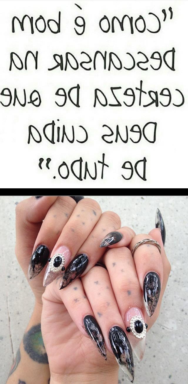 5 star nails,model nails,Boa noite!  Today smoke nails para my bby beso_del_diablo  citas disponibles fb latin witch 