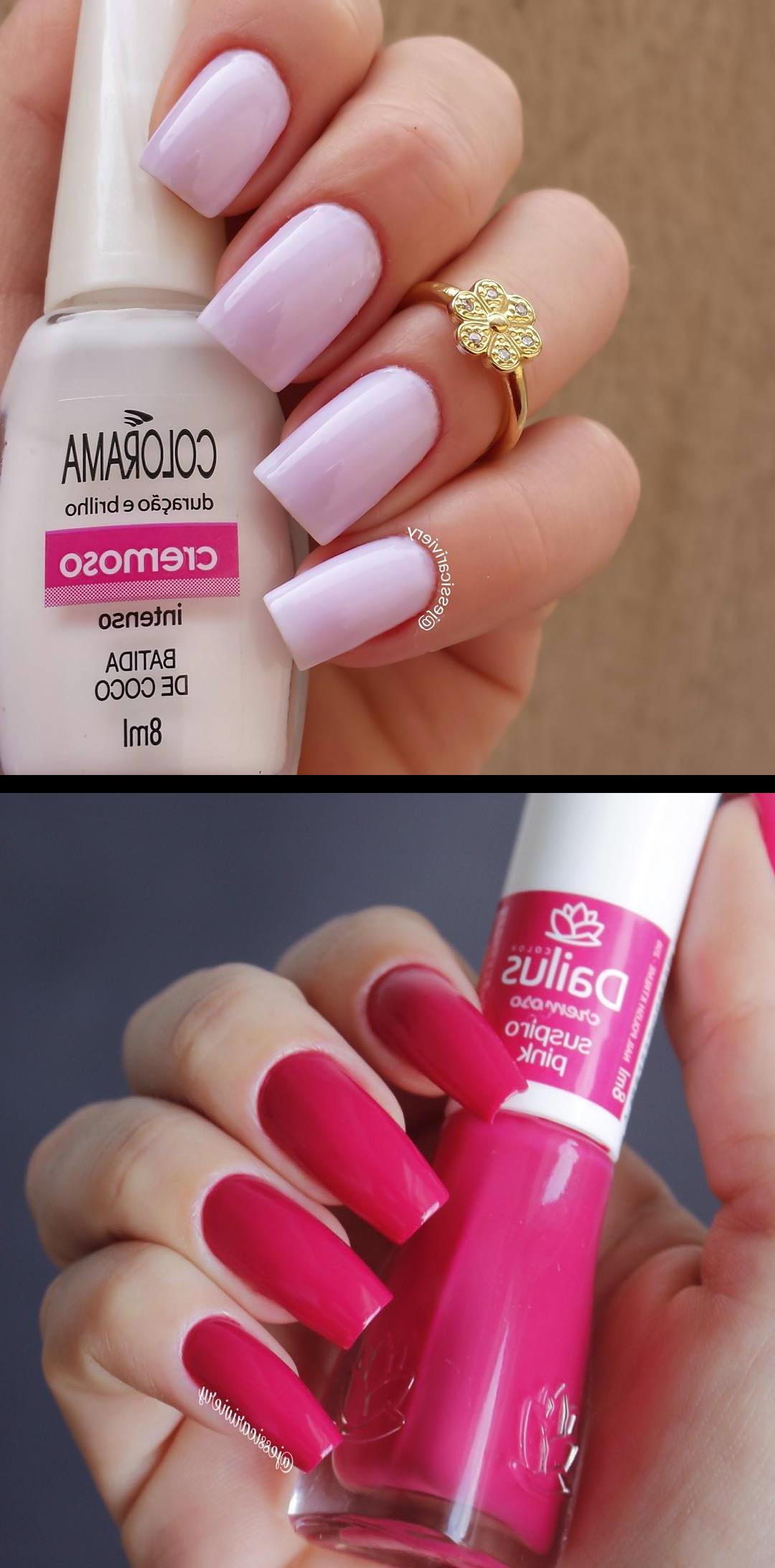 almond acrylic nails,the nail spa,Faltou postar essa do branquinho! Chega nJpostei demais rsrs  Boa noite amores!! Quem ama um esmalte Pink vai se encantar por essa cor da dailus , SuspiroPink  