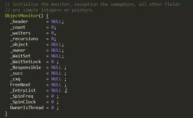 ObjectMonitor结构