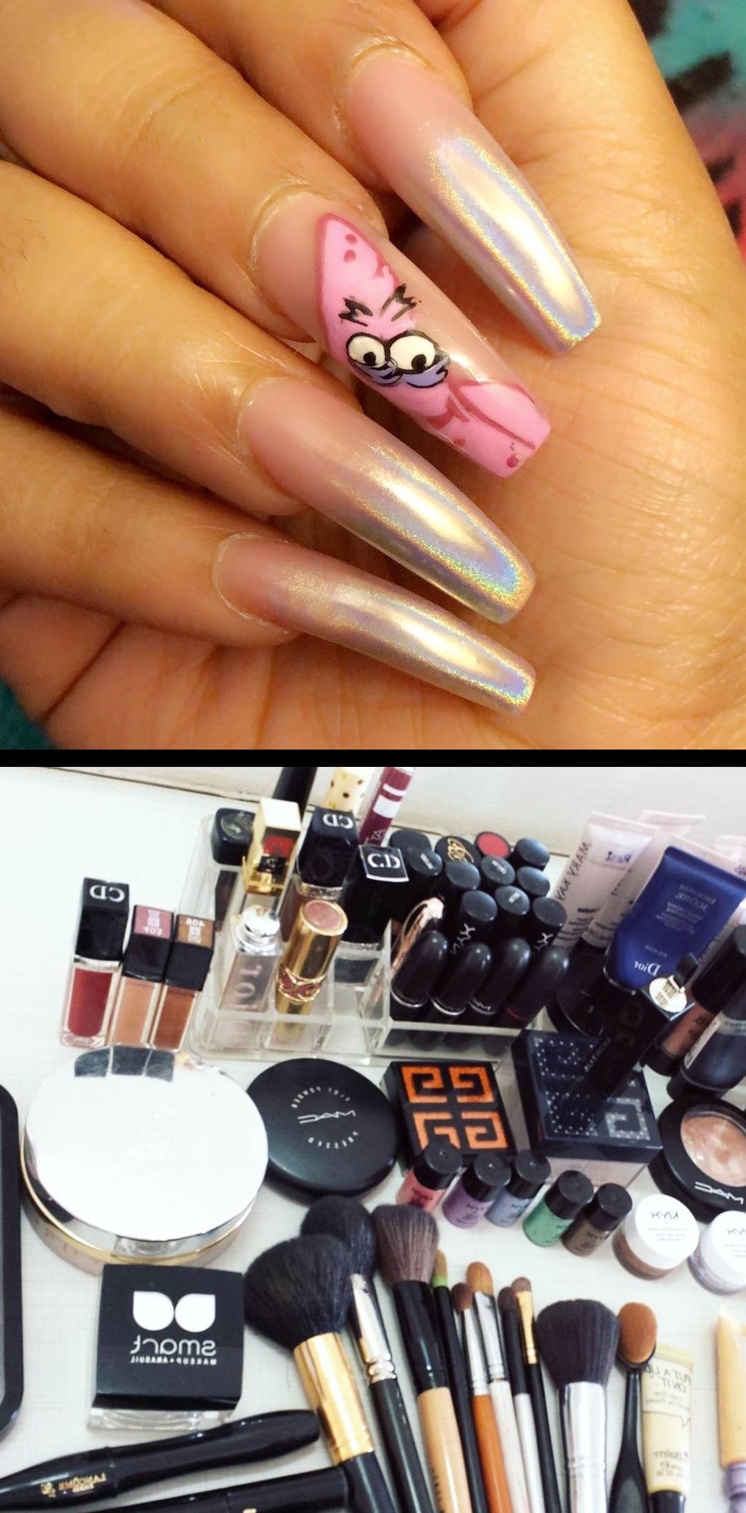 nailshop,k nails,Morrendo de amor por essas maquiagens! Hoje dia de cursinho de automaquiagem com a top resianealmeidamakeup no salmisscherriebeauty e jmorri com tantos produtos MARA que ela tem! Sempre quis fazer um curso desses pois sou pe tenho certeza que faruma boa diferenno meu dia a dia!  cosmmonae Changed up the chrome to wildflowersnailshop and Iin love , nopolish , allacrylic , kreationsbykiki , nails , ncnails , raleighnails , durhamnails , glitter , glitternails , tumblr , nailsofinstagram , nailsoftheday , nailpro , fashion , nailart , nailtutorial , bgdn , blackgirlsdonails , blacknailtechs , naillife , nailsmagazine , tumblrfeature 