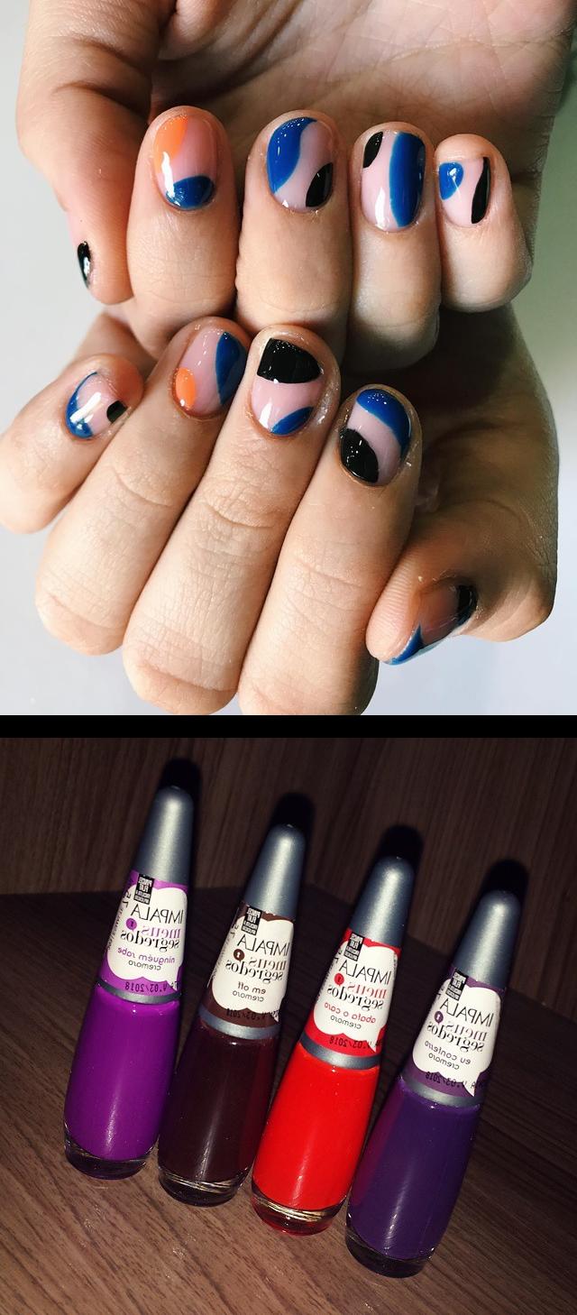 color club,magnetic nail polish,Eu queria TODOS, mas sencontrei esses.. Apaixonada por essa nova coleda mundial_impala Cores perfeitas! Boa noite!  Today shellak artsobre unatural!! Pintado a mano , latinwitch  