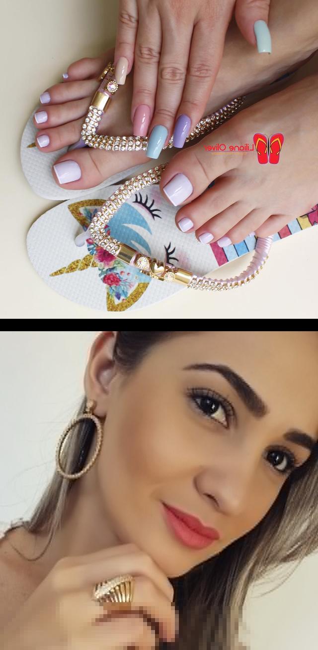 rainbow nails,posh nails,Fechando a noite com mais uma fotinha com os acessPERFEITOS  da rj_semijoias , Apaixonada com tanta coisa linda! Sigam rj_semijoias , Boanoite  fiquem com Deus!  Muiiito amor por esse chinelinho de unicda estilolilianeoliver Meninas a estilolilianeoliver faz envios para todo o Brasil e exterior  