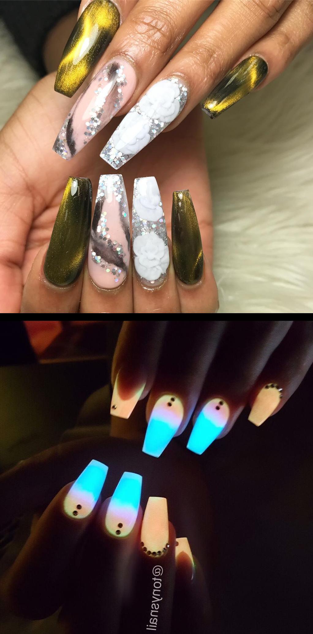 coffin shaped nails,acrylic toenails,Custom nails design , allpowder  