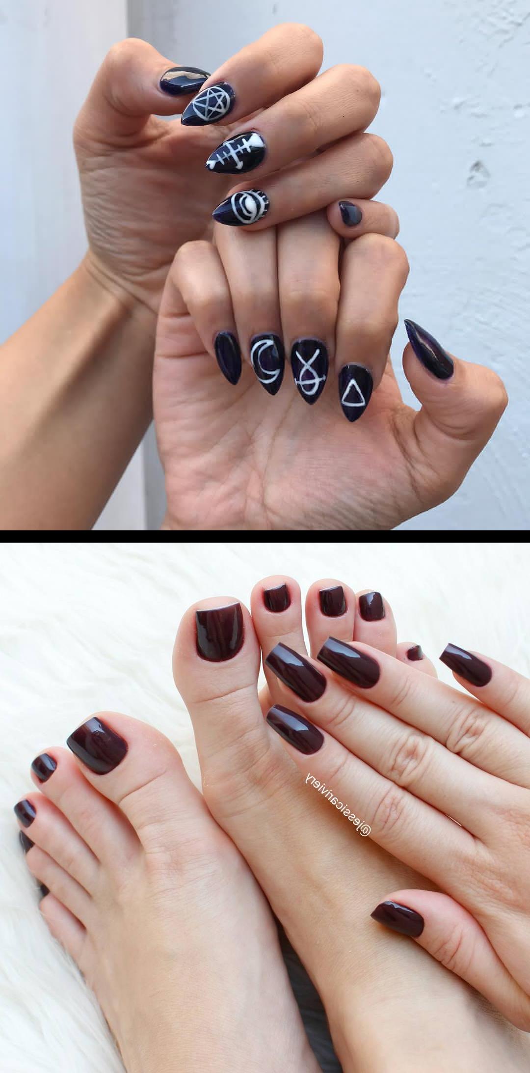 yellow nails,kelly nails,Witch nails today pintadas a mano , latinwitch  Boa noite amores! Unhas feitas pela kellylealnail Combinadinho lindo Esse fds deixei a francesinha de lado e fiz o pcom esmalte escuro... AMO tbm! Usei a cor 